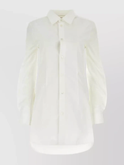 Marni Cut-out Collar Shirt In White