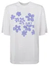 Marni Relaxed Fit Floral Print T-shirt In White
