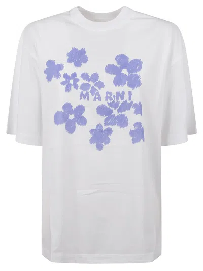 Marni Relaxed Fit Floral Print T-shirt