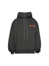 Marni Gray Loopback Cotton Jersey Hoodie In Grey