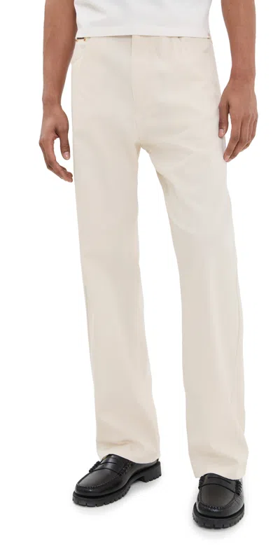 Marni Relaxed Light Denim Trousers Bone