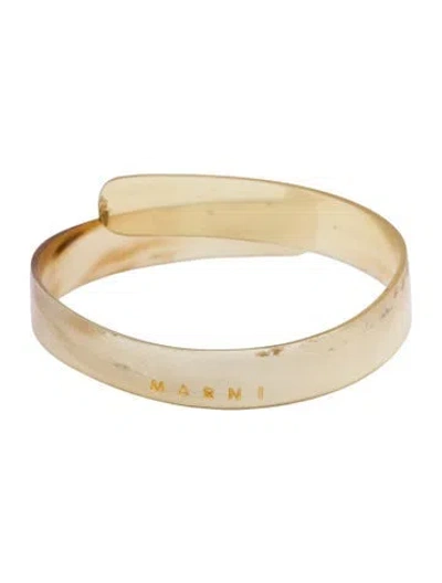 Pre-owned Marni Resin Bangle Bracelet, 8" In Multi