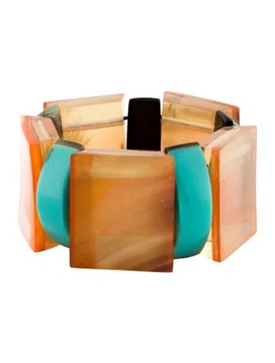Pre-owned Marni Resin Link Bracelet, 6" In Multi