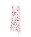Marni Reverie V Neck Midi Dress Lily White In White
