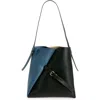 Marni Reverse Leather Hobo Bag In Black