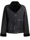 Marni Black Reversible Shearling Jacket In Black