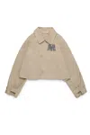 Marni Logo-embellished Jacket In Beige