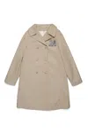 Marni Double-breasted Coat In Beige