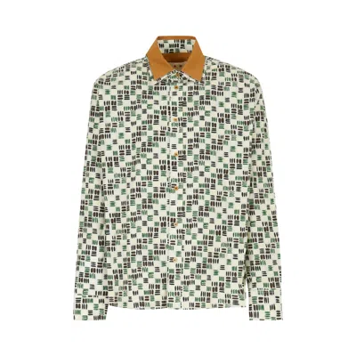 Pre-owned Marni Rhythms Print Poplin Shirt 'multicolor' | Multi-color | Men's Size 50