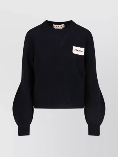 MARNI RIBBED CREWNECK KNITWEAR HEM