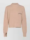 Marni Ribbed Knit Crewneck Dropped Shoulders