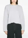 Marni Women Crewneck Wool Sweater In Grey