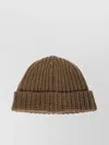 Marni Ribbed Texture Folded Cuff Hats