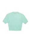 Marni Ribbed Tops With Rips In Blue