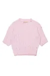 Marni Ribbed Tops With Rips In Pink