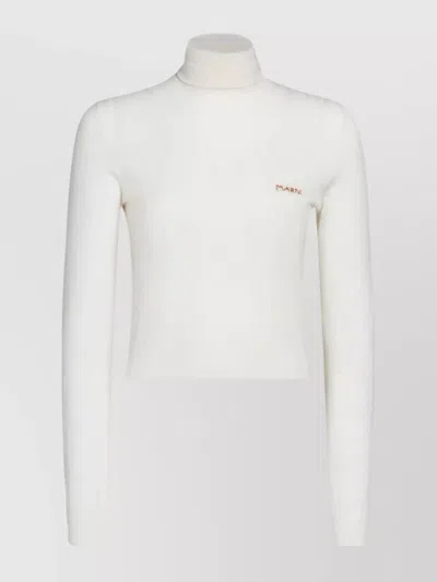MARNI RIBBED TURTLENECK SWEATER LONG SLEEVES