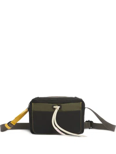 Marni Ripstop Draw-cords Camera Bag In Black