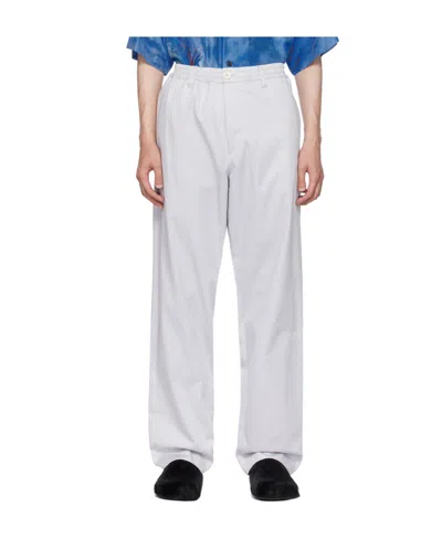 Marni Rope-drawn Twill Casual Pants In White