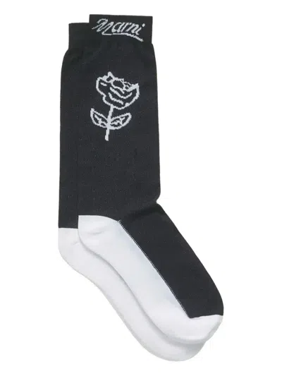 Marni Rose-jacquard Socks