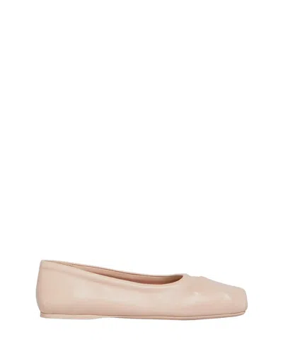 Marni Powder Pink Nappa Leather Seamless Little Bow Ballet Flat