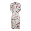 Marni Reverie-print Crepe Midi Dress In Lily White