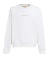 Marni White Printed Mini Logo Sweatshirt In White