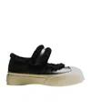 Marni Leather Sneakers In Black