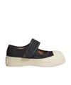 Marni Pablo Mary Jane Nappa Leather Sneakers In Nude