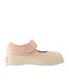 Marni Pink Pablo Mary Jane Ballerina Flats In Nude
