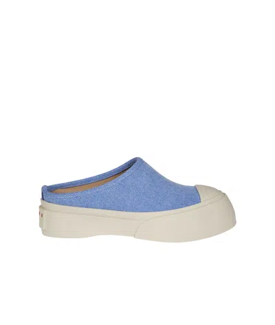 Marni Round Head Muller Shoes In Nude