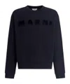 Marni Round-neck Sweater In Black