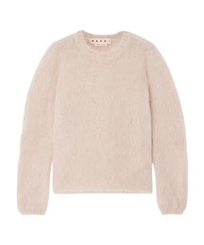 Marni Round Neck Sweater In Nude
