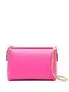 Marni Round Snake Chain Leather Shoulder Bag In Pink