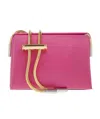 Marni Round Snake Chain Leather Shoulder Bag In Pink