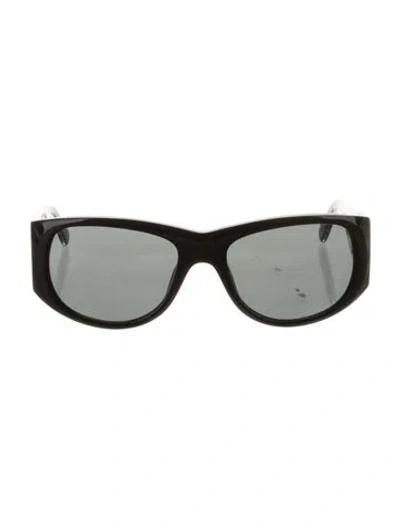 Pre-owned Marni Round Tinted Sunglasses In Black