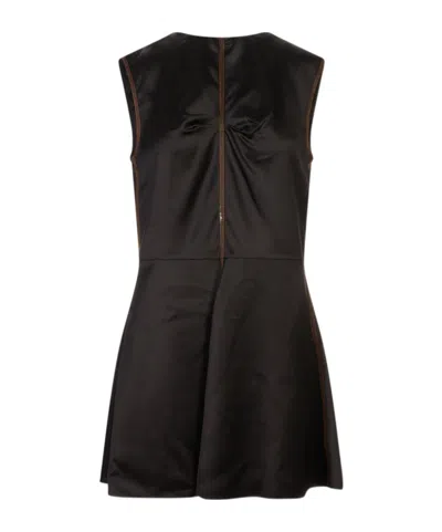 Marni Round-neck Dress In Black