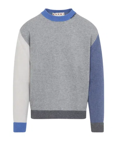 MARNI COLOUR-BLOCK CASHMERE SWEATER
