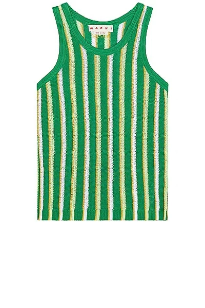 Marni Roundneck Sweater In Sea Green