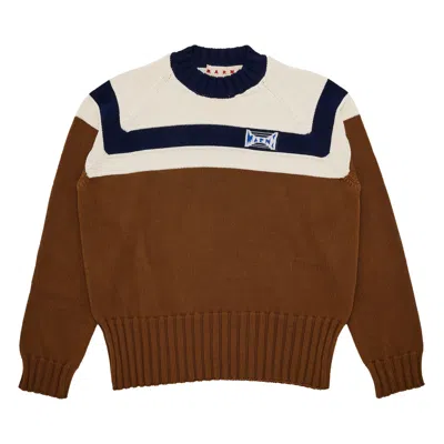 Pre-owned Marni Roundneck Sweater 'tabacco' | Brown | Men's Size 48
