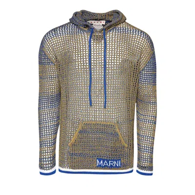 Pre-owned Marni Roundneck Sweater 'vivid Blue' | Men's Size 46