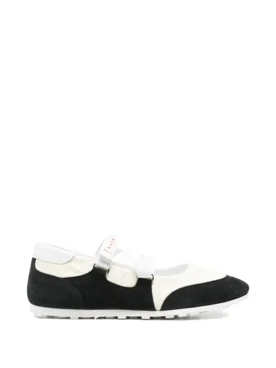Marni Round-toe Ballet Flats In Black
