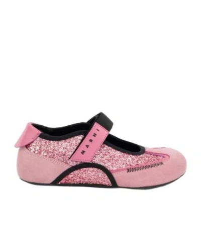 Marni Babies' Round-toe Ballet Flats In Pink