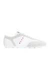 Marni Lily White Light Grey Leather Sneakers In White