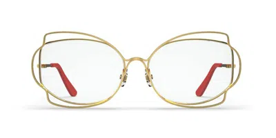 Marni Route Of The Sun Optical Gold Men's Glasses, Gold, Size 58