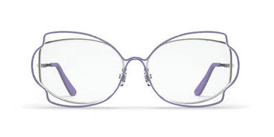 Marni Route Of The Sun Optical Lilac Men's Glasses, Purple, Size 56