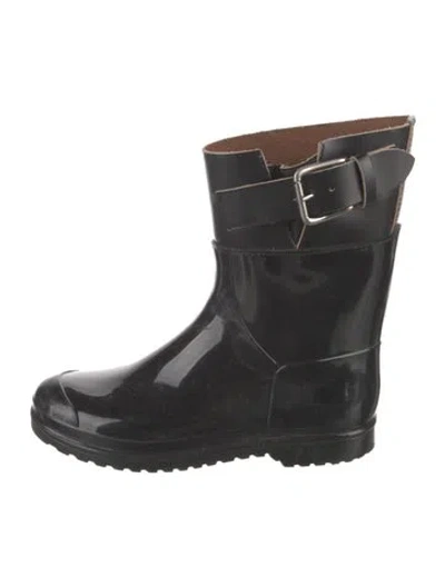 Pre-owned Marni Rubber Rain Boots In Black