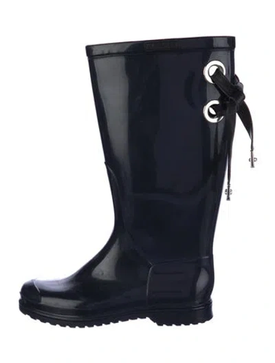Pre-owned Marni Rubber Rain Boots In Blue