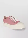 Marni Platform Sneakers With Smooth Leather Upper In Pink