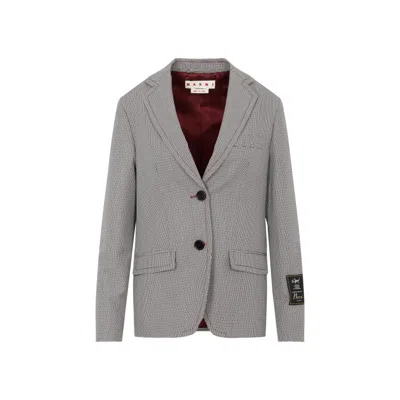 Marni Ruby Wool Jacket In Grey