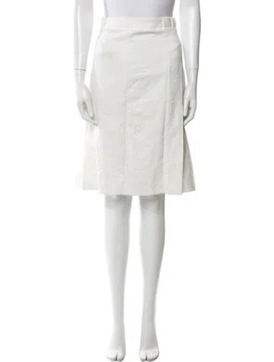 Pre-owned Marni Ruffle Embellishment Knee-length Skirt In Neutral